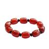 2026 Ximang Red Agate Bracelet Chalcedony As Right Rain Barrel Shaped Bead Factory  Delivery S2102603