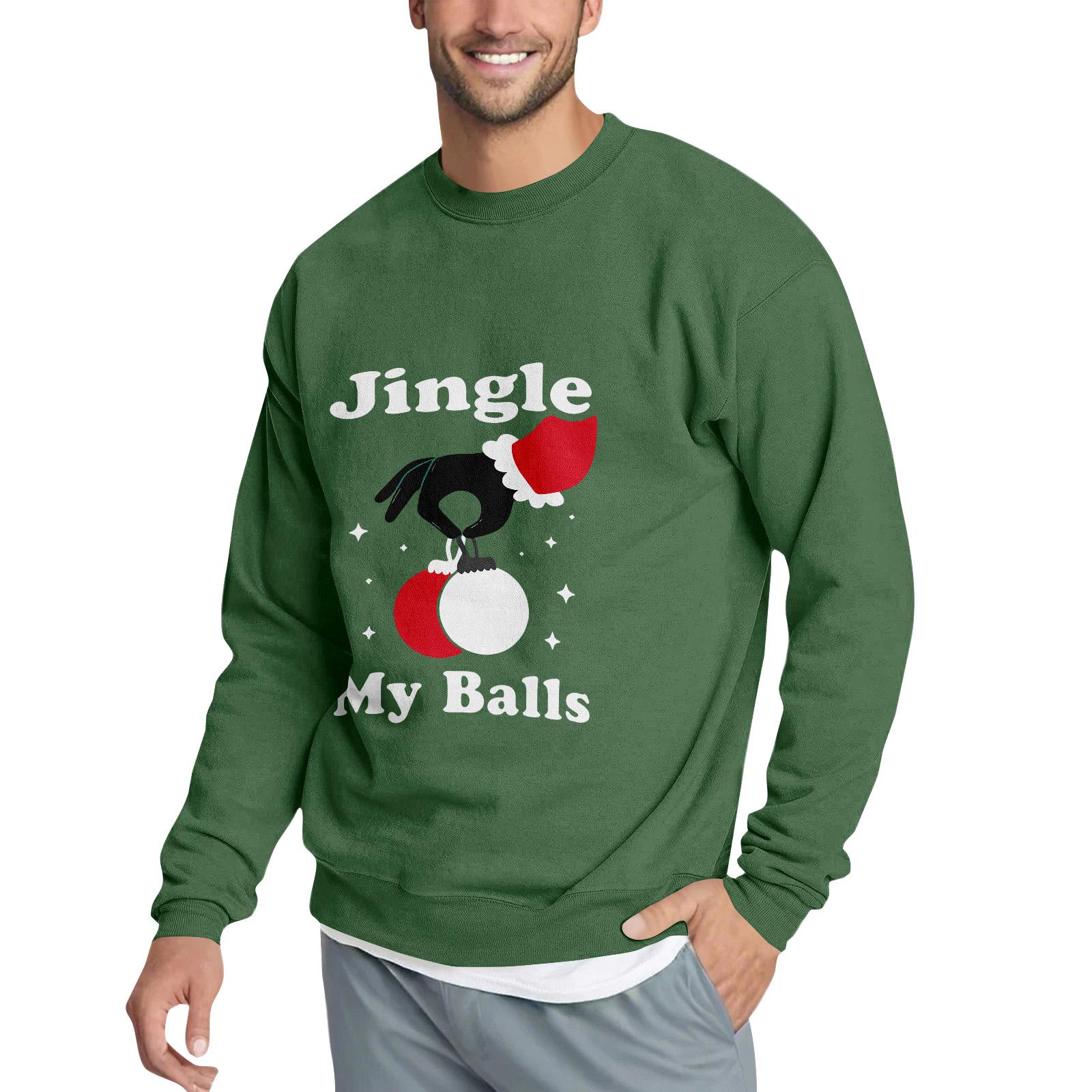 

Свободное мужское худи с рождественским принтом XXL