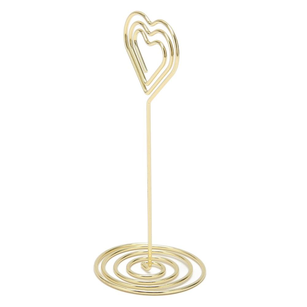 10Pcs Stable Base Table Number Stands Gold /Rose Gold Name Card Clips  Wedding Party