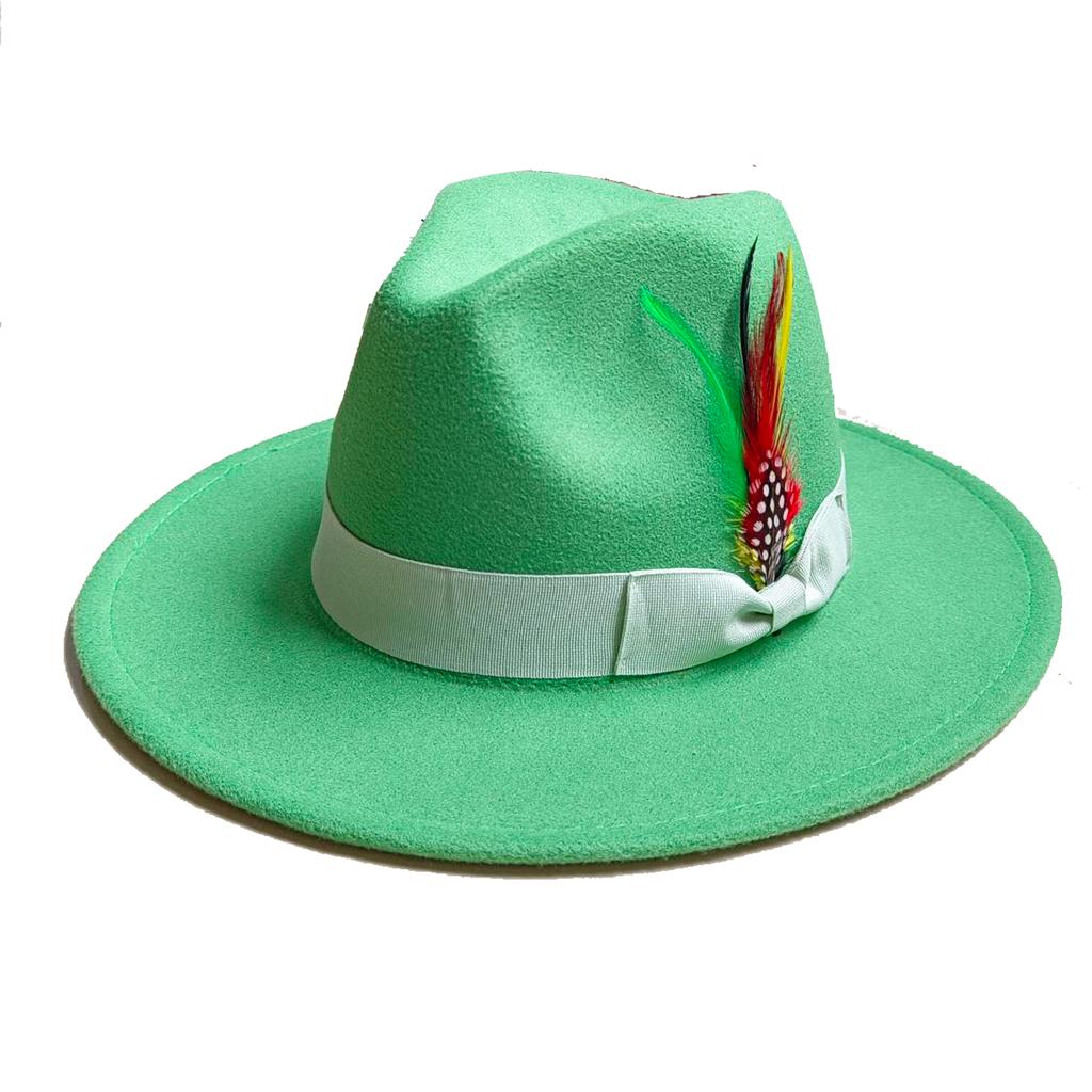 Skórzany Różowy Kapelusz Fedora z Szerokim Rondem Jazzowy Kapelusz Jesień/Zima Klasyczny Elegancki Kapelusz Panama Kapelusz Dżentelmena Sombrero