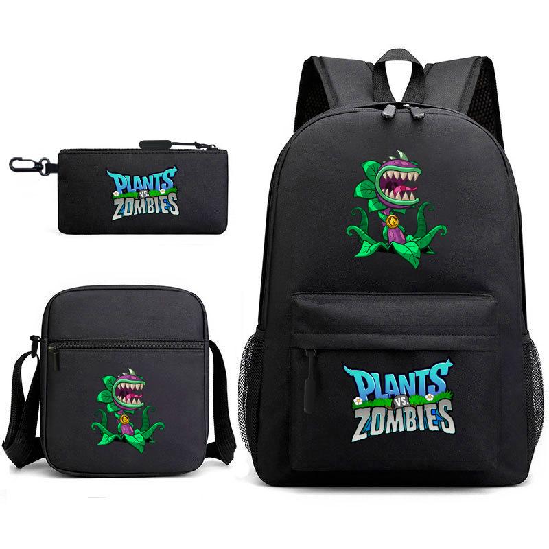Umgebende Pflanzen vs. Zombies Teenager Schüler Schultasche Herren- und Damen-Freizeitrucksack Umhängetasche
