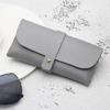 1 Pcs Women's Leather Eyeglasses Case Soft Portable Sunglasses Storage Bag Fashionable Glasses Case Accessory