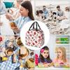 Insuated Lunch Bag for Women Kawaii Print Bags Cute Pink Plaid Reusable Lunch Box for Picnic Beach Office