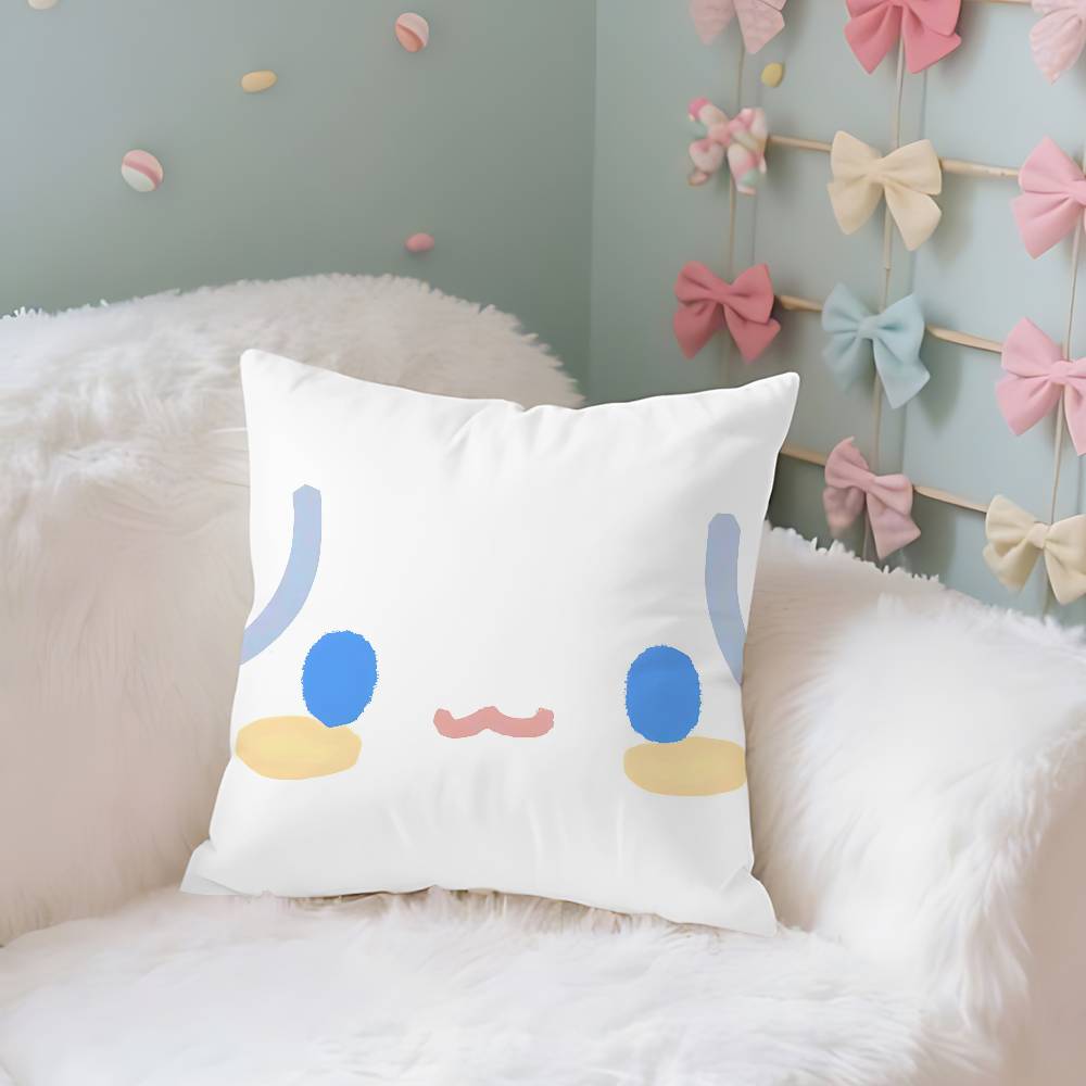 CuteSsanrioSkawaii Case Plush Fabric Soft Pillowcase Double Sided Print Cushion Cover Household Gifts