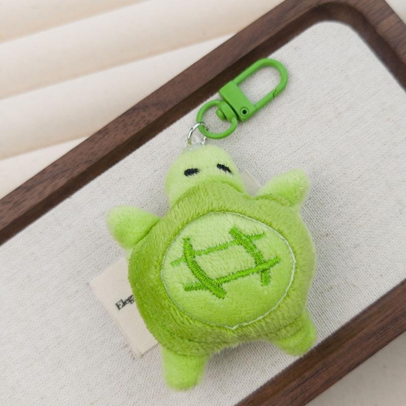 Cartoon Creative Turtle Plush Keychain Kawaii Mini Animal Purse Pendant Cute Plushie Doll Backpack Decoration Christmas Gifts