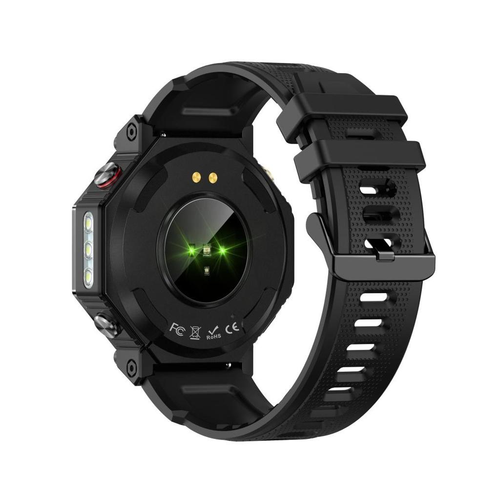 Rainbuvvy KC91 GPS Smart Bracelet 1.39inch TFT 360x360 BLE5.3 GPT 3ATM Waterdicht 530mAh Bluetooth Bellen Zaklamp Android Smartwatch