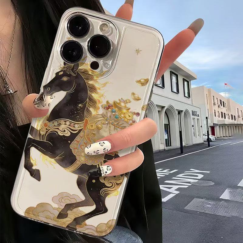 Personalized Horse for Iphone17promax Mobile Phone Case Apple 16/14pro Simple 13/12/15/11pro