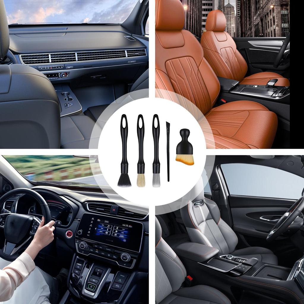 Car Wash Brush Set Detachable Multi-Functional Cleaner Tool Automotive Cleaning Brush Kit For Beginners Automotive Vehicle