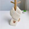 1 Pc Toddler Boy Girl Scarf Fashion Kawaii Cartoon Bear Scarfs for Baby Outdoor Warm Autumn Winter Knit Scarf Photography Prop
