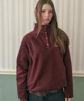 HAINT Smore Fleece Anorak_Wine