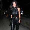 European and American style autumn and winter new women's clothing fashionable and sexy neck halter slim zipper imitation leather small vest women