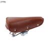 Vintage Retro Bicycle PU Leather  Seat, Comfortable Spring Bike Seat for Classic Bike[YY9]