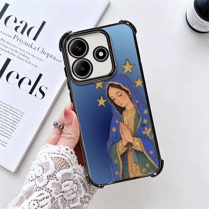 Virgen Mary Virgin De Guadalupe Soft Phone Case For Xiaomi Redmi Note 14 15 Pro Plus 13 12 11S 11T 5G 10 9S 9 Plating Anti-Fall