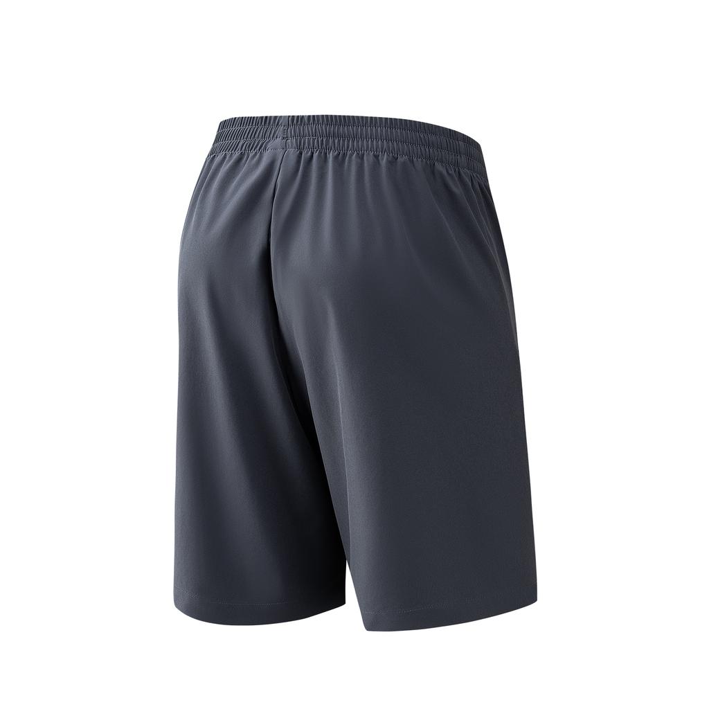 Anta Plain Logo Print Elastic Waist Straight Leg Sports Casual Woven Shorts Men bottoms Gray 952627502-4