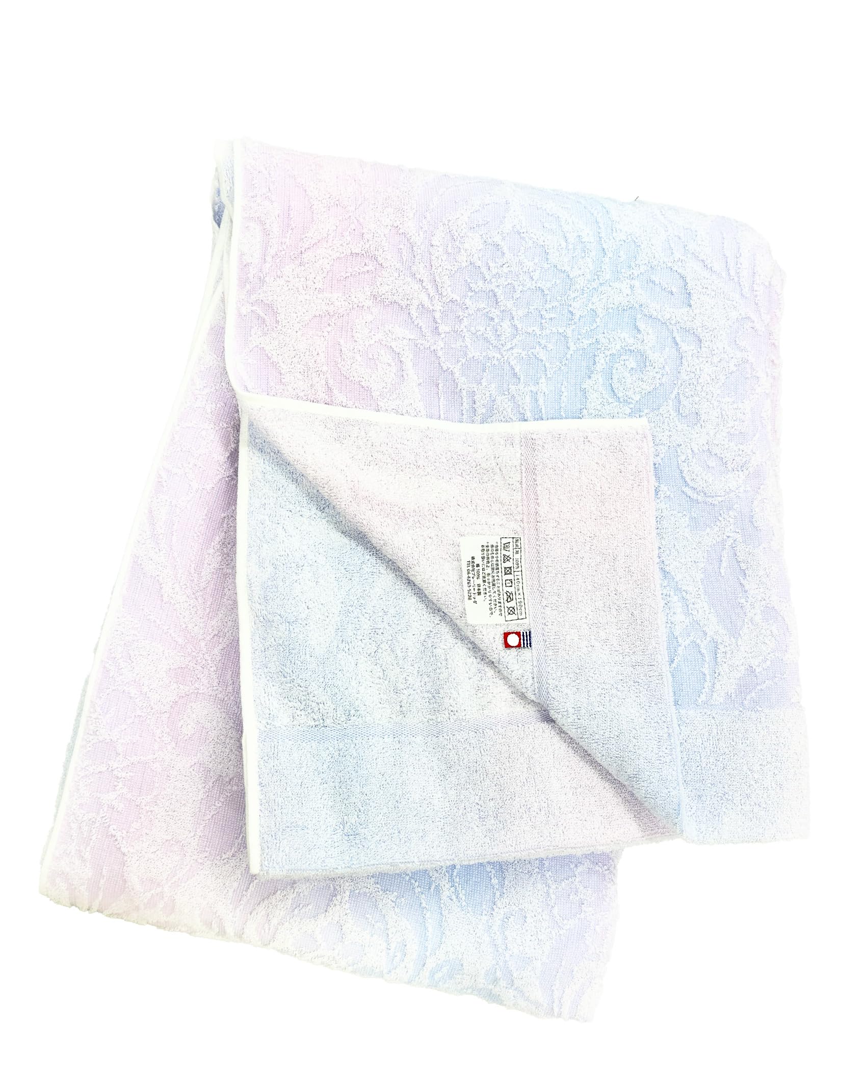 

Сертифицированное полотенце Imabari Полотенце-одеяло Внутреннее одеяло Односпальное 140 см x 190 см Сделано в Японии Хлопок Стирается Сделано в Имабари Ботанический градиент Прибл.. 100%