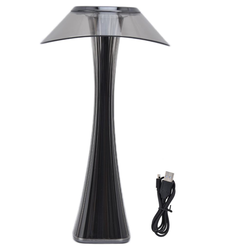 Small Waist LED Table Lamp Soft Dimming Reading Lamp Touch USB Charging Decorative LightGrey Sky