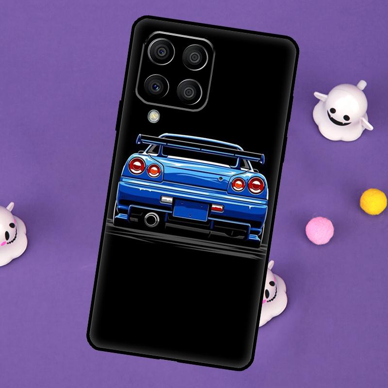 JDM COOL Car Cartoon Cover For Samsung Galaxy M54 M14 M34 M33 M13 M23 M53 M15 M55 M31 M51 M20 M30s M32 M52 Case