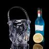 Household Acrylic Ice Container Diamond Pattern Ice Bucket with Handle Bar KTV SuppliesDiamond