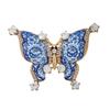 Classic Chinese Ceramic Lapel Pin Jingdezhen Style Jewelry  Clothing Decoration