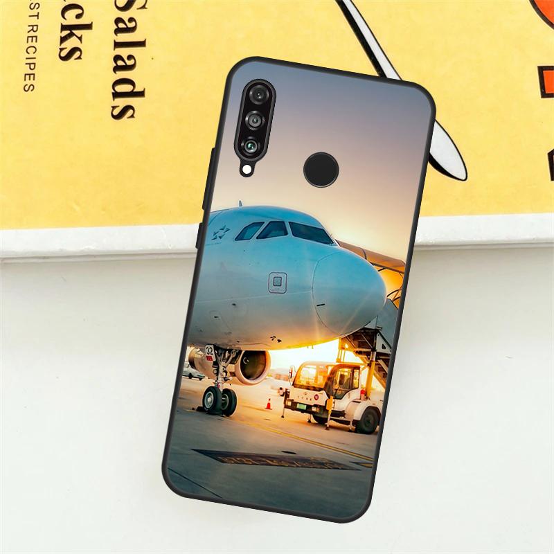 Aircraft Plane Airplane Case For Huawei P30 P20 P40 Lite Nova 11 Pro 9 10 SE 5T 3i 7i 11i Y60 Y70 Y90 Y61 Y91 Cover