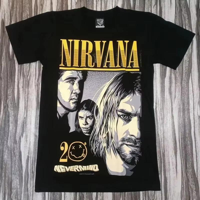 2026 Classic Retro European and American Rock Band High Street Style Cotton Short Sleeve Suitable for Various Occasions Fashion Women And Men T-shirt