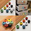 Kitchen Cabinet Pulls With Colorful Zinc Alloy Ceramic Construction For Home Decor And Storage