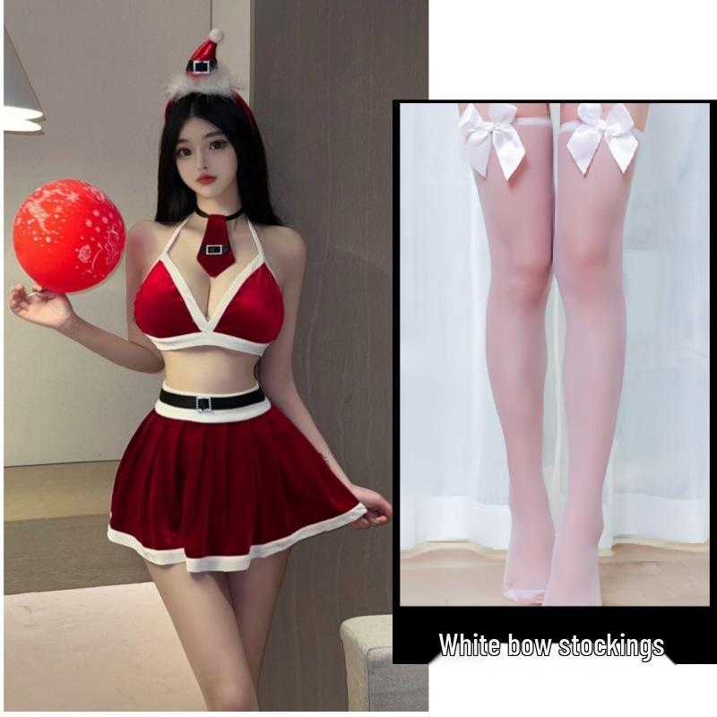 Slimming Christmas Lingerie Set: Temptation Role Play with Quick-Release Design
