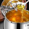Bacon Grease Container with Strainer Scoop Stainless Steel Large Capacity Oil Container Heat-Resistant Rust-Proof Multi-Purpose Tool for Frying Oil