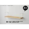 Heian Shindo Kogyo LABRICO Shelf Frame, Square, 1x6" Wood, 15cm Wide, for Pine Wood, Mounts with Drywall Pins or Screws, White, WFW-16