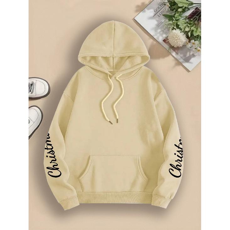 Christmas Hoodie Women, Snowman Print, Long Sleeve, Kangaroo Pocket, Drawstring, Casual Pullover, LOVE Christmas