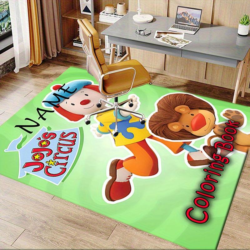 JoJo's Circus Office Carpet Soft Polyester Entrance Carpet Washable Non Slip Machine Washable Indoor
