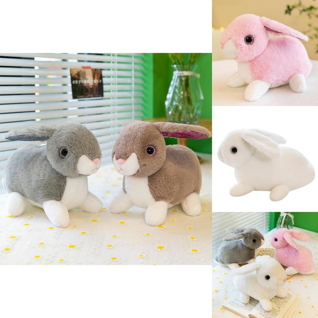 Adorable Plush Rabbit Toy Soft Stuffed Bunny Doll For Kids With Realistic Features