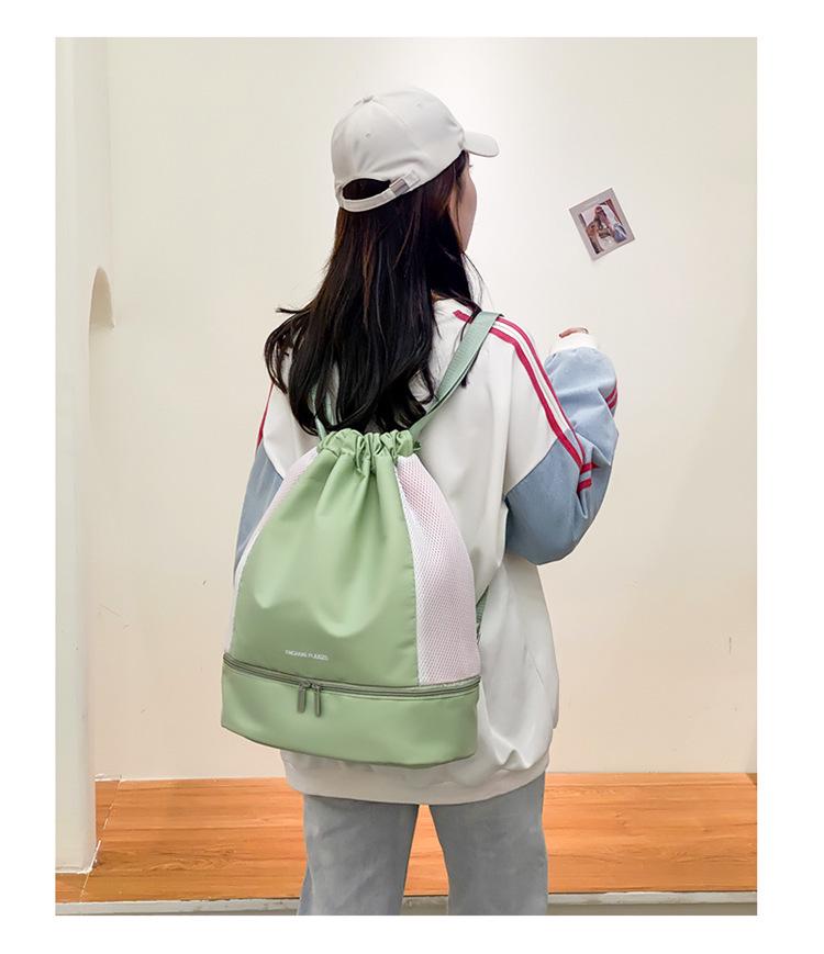 Women's Gym Bag: Wet/Dry Separation, Shoe Compartment, Sports, Swim, Yoga, Travel, Lightweight, Double Shoulder.