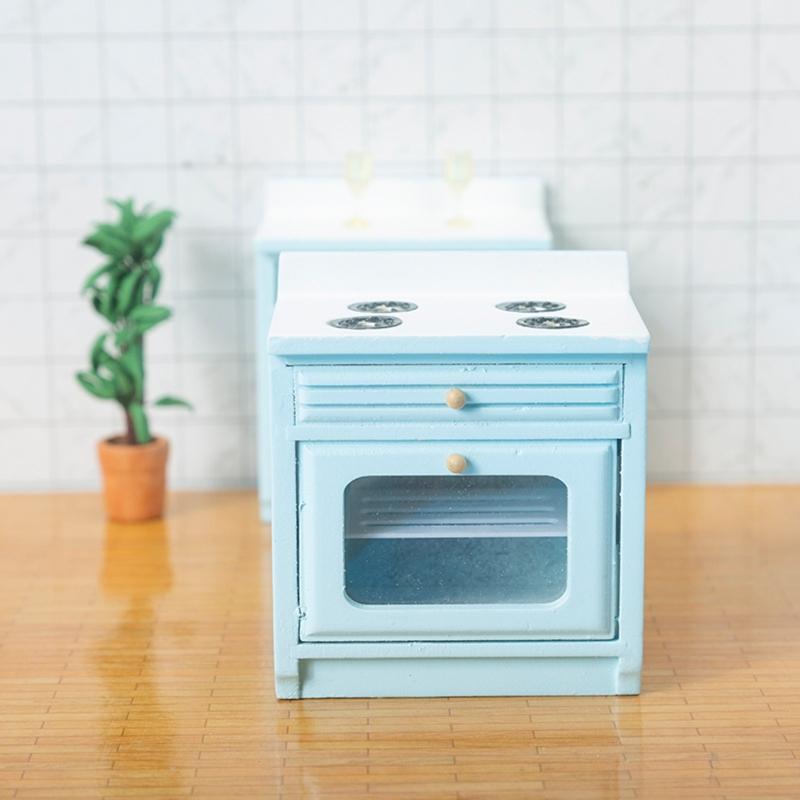 3’’ for Doll House Toy Miniature Cooking Cabinet Mini Kitchen Cabinet Dollhouse Accessory Girl’s Pretend for Play Toy Su