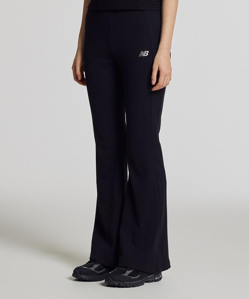 Nyuballanseu Nbmlg2W322 / Women Soft Fresh Ribbed Bootcut Pants (Black)