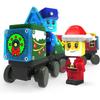 2025 Christmas Advent Calendar 24 Days of Christmas Scene Set Train Building Blocks Kits Countdown Calendar Gift for Children