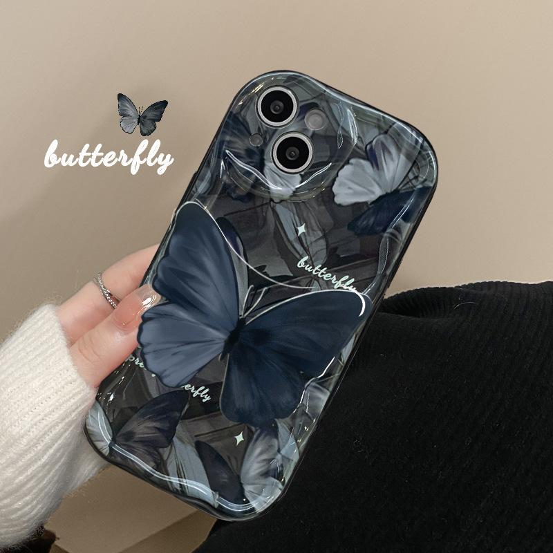 Dark Butterfly for Apple 16 Mobile Phone Case for IPhone16 New Pro Cute 14 Cartoon Max Female 13 Card