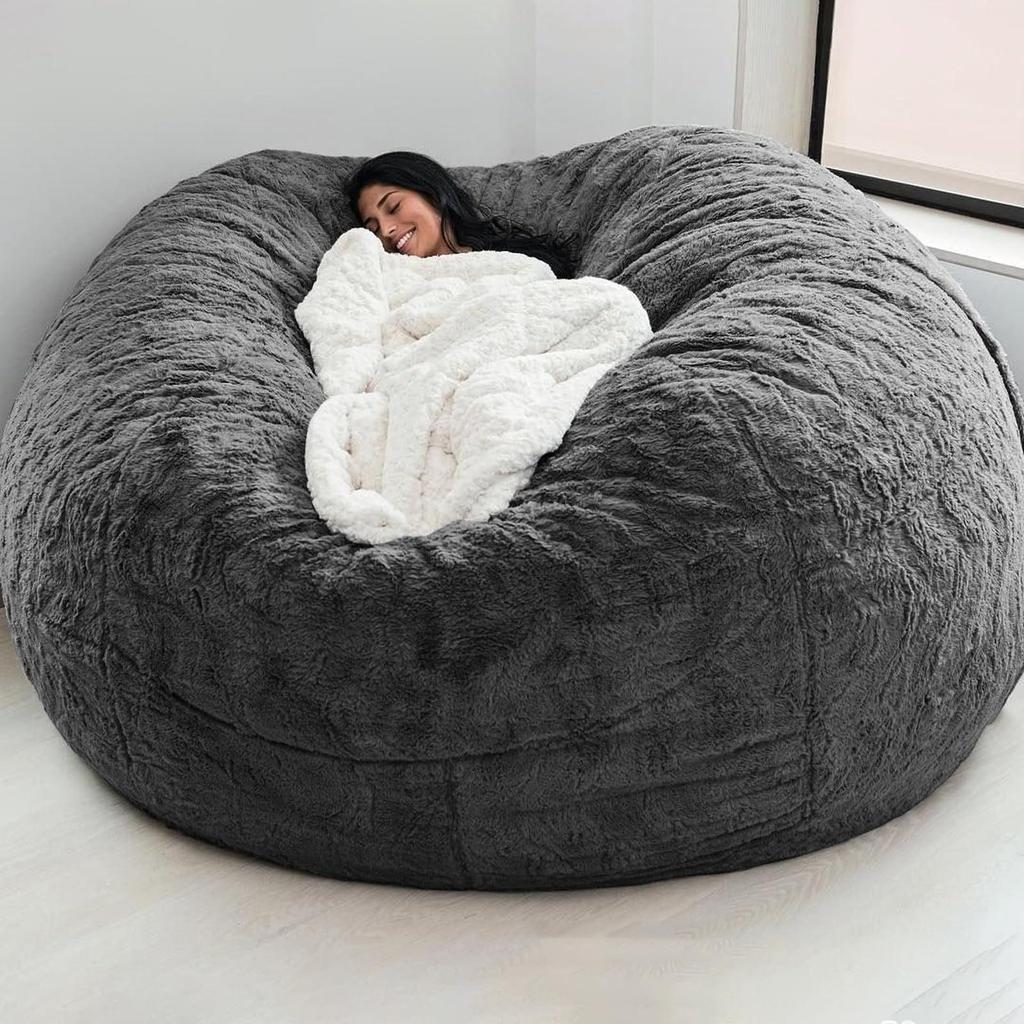 Extra Large Plush Bean Bag Chair Cover - No Filling Included