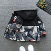 Boys Autumn Hooded Jackets Spring Kids Zipper Thin Windbreaker Coat Casual Print Girls Outerwear Children Trench Clothing 2-8Y
