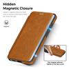 Business Leather Flip Case For Samsung Galaxy S25 S26 Ultra S25 Edge A56 A36 Magnetic Magsafe Built-in Card Slot PU Back Cover
