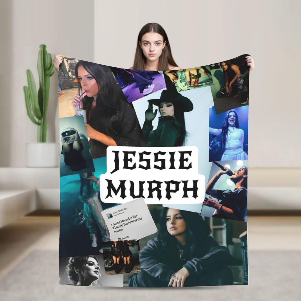 Jessie Murph Hysteria Tour  Warm Blanket  Travel Plush Throw Blanket Funny Living Room Flannel Bedspread Sofa Bed Cover