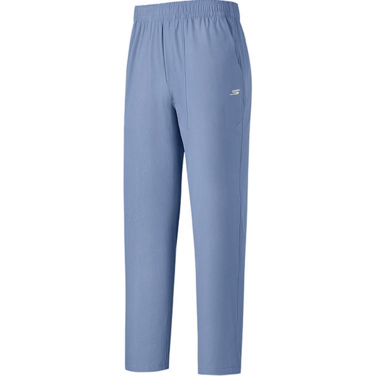 Skechers Godri Ss25 Moisture Wicking Quick Dry Breathable Versatile Straight Leg Casual Pants Men pants Country-Blue P225M067-048A