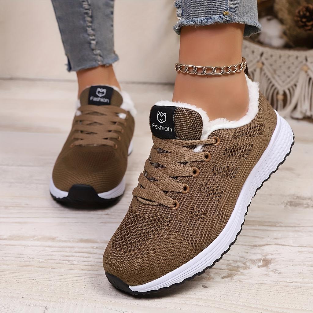 Women Thickened Insulated Snow Boots Lightweight Plus Size Breathable Casual Sports Winter Shoes