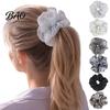Elegant Daily Hair Decorations Retro Polka Dot Tie for Women Girls, Soft Elastic Scrunchies, Fabric Scrunchies Ponytail Holder, Fashionable