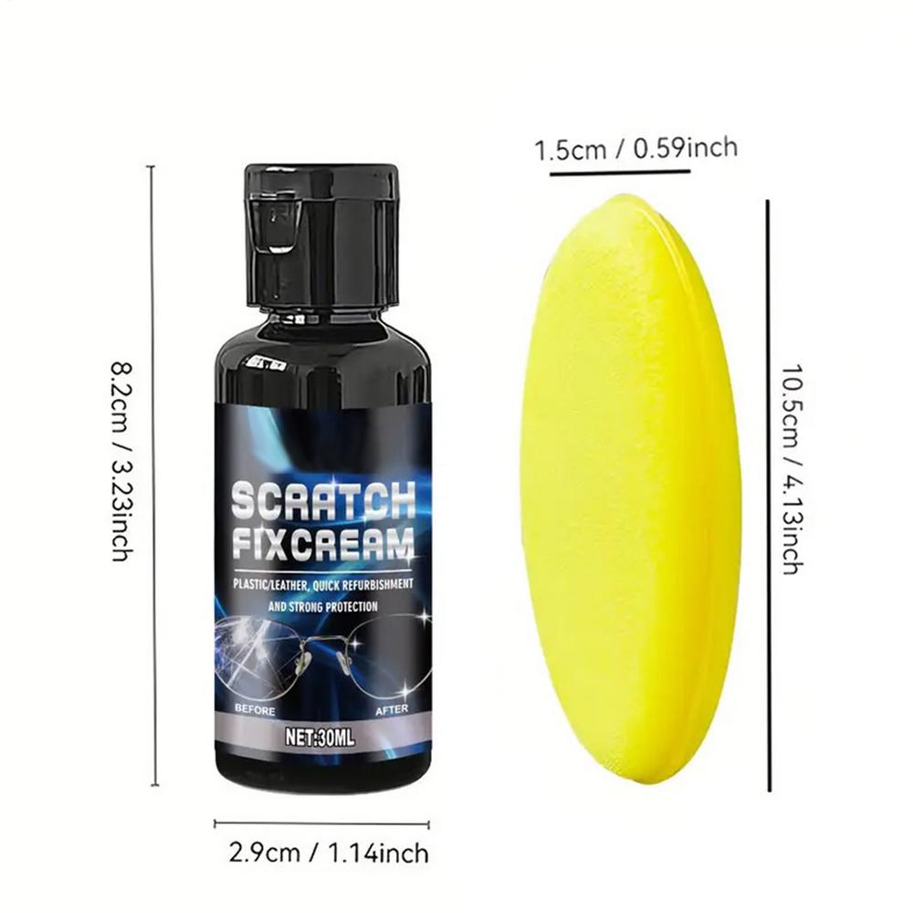 

Glasses Scratch Repair Polishing Cream Eye Glasses Scratch Repair Polishing Compound Eyeglass Scratch Remover with Sponge 01