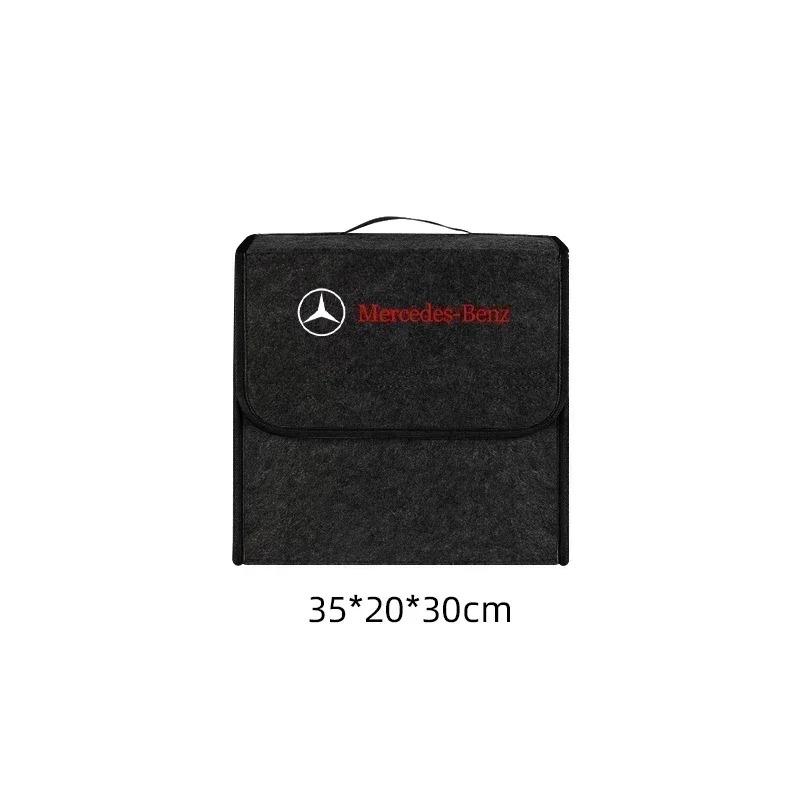 Car Trunk Organizer Box Large Capacity Stowing Tidying Storage Bags For Mercedes Benz W203 W204 W205 W210 W211 W212 W221 CLS CLA SE0