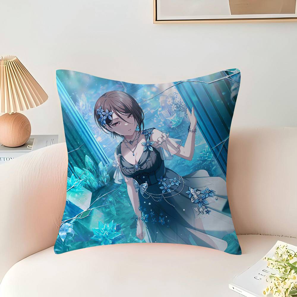 Rui Yashio Office Cushion Pillowcase Car Cushion Cover45X45CM Lumbar Pillowcase Sofa Pillowcover