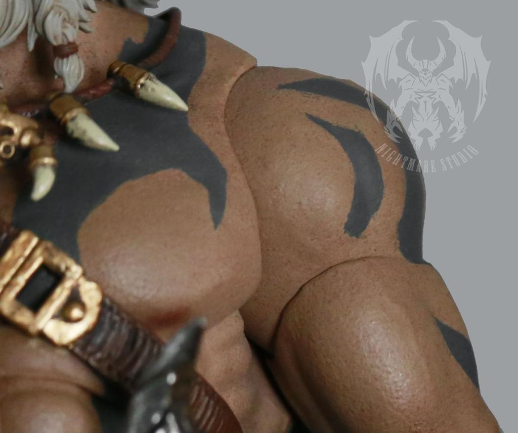 NIGHTMARE STUDIO Barbarian Scale Painted Movable Figure 1/12 PVC&ABS