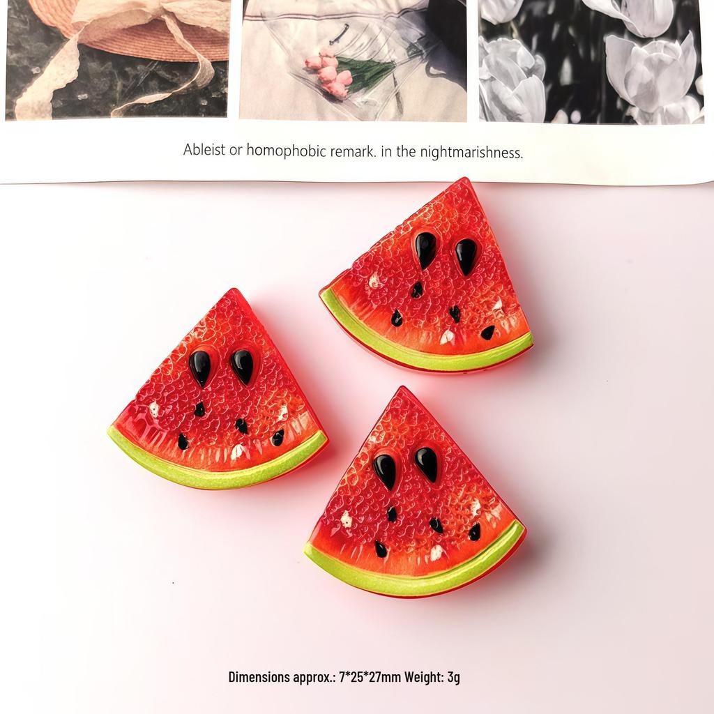 DIY Resin Accessories: Creative Summer Fruit Slices for Hair Clips, Hair Ties, Keychains, Shoes, and Water Cups.