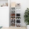 VidaXL Shoe Cabinets 2 Pcs White 27.5x27x102cm Engineered Wood 808486